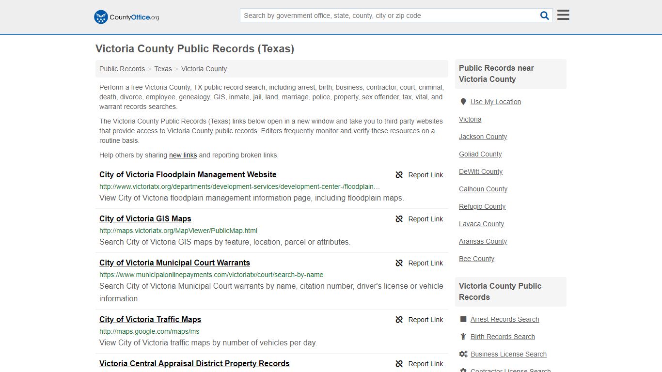 Public Records - Victoria County, TX (Business, Criminal ...